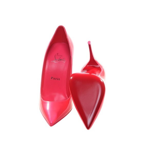 Christian Louboutin Sporty Kate Hot Pink Patent Leather High Heel Pumps/EU36.5/U - Picture 5 of 6